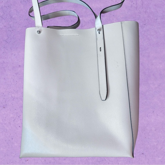 Rebecca Minkoff White Leather Stella Tote - Picture 2 of 8